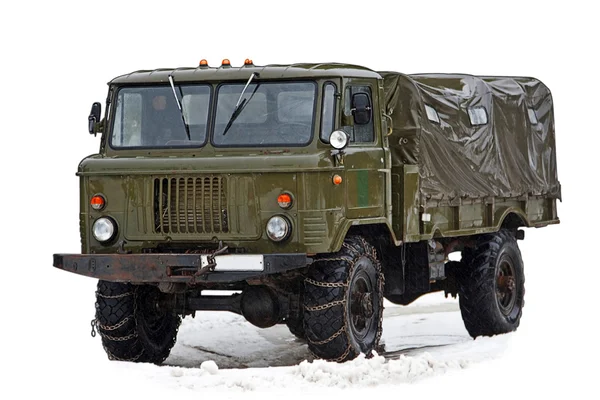 Винтажный советский грузовик — стоковое фото