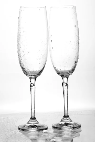 Δύο ποτήρια σαμπάνιας — Φωτογραφία Αρχείου