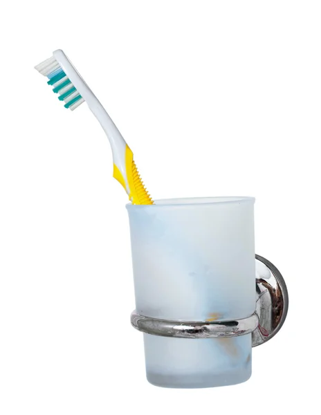 Toothbrush in the glass — Stock Photo, Image