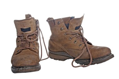 Old worky boots clipart