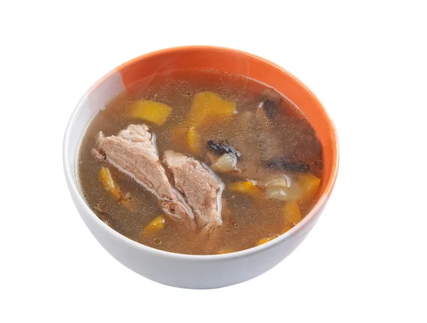 Stock image Simple soup with pork and pepper