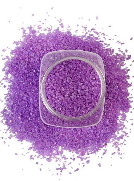 Lavendelsalz im Glas — Stockfoto