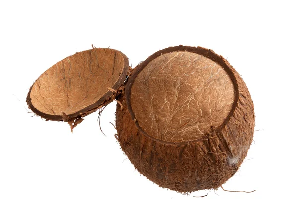 Half open kokosnoot — Stockfoto