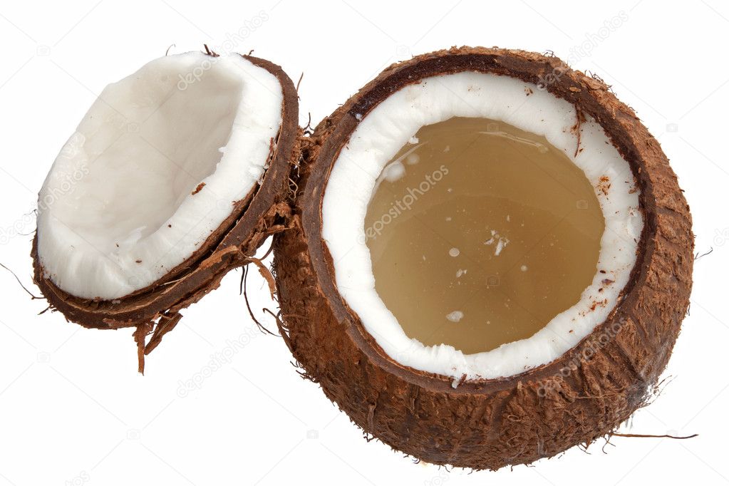 Half open coconut
