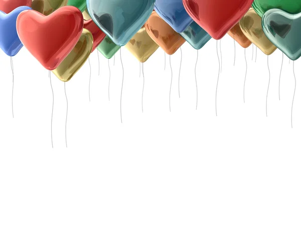 Regenboog ballonnen — Stockfoto