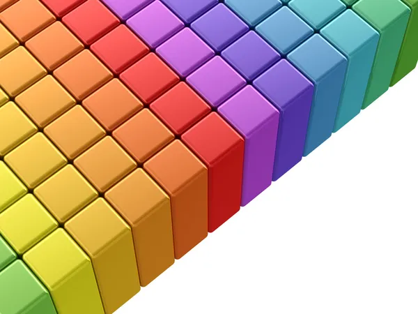 Cubi di arcobaleno colorati — Foto Stock
