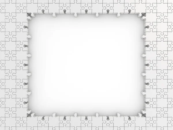 Puzzle ramki — Zdjęcie stockowe