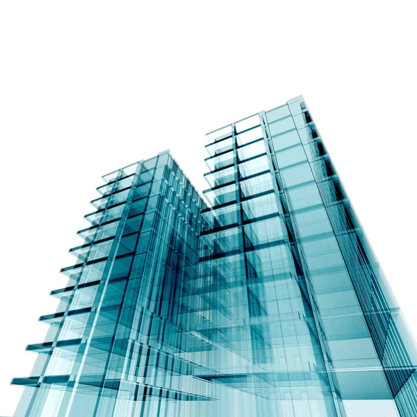 3D-Wolkenkratzer — Stockfoto