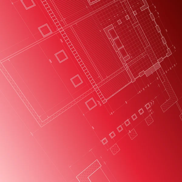 Blueprint röd — Stockfoto