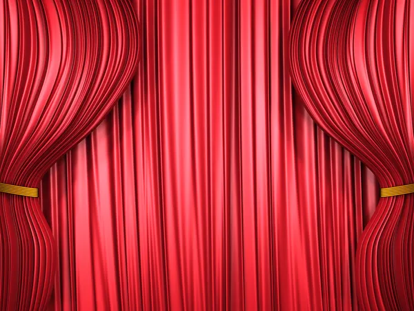 stock image Red curtain composition