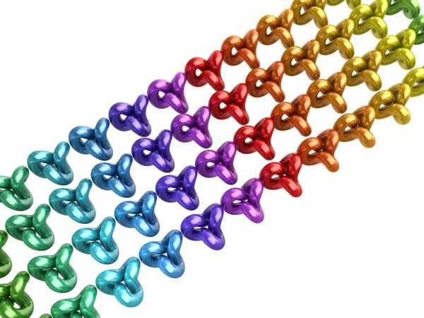 Kleurrijke regenboog 3D vormen — Stockfoto