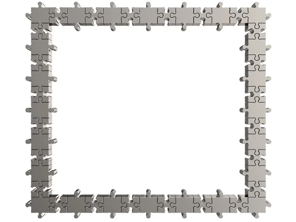 Puzzle 3D-Rahmen — Stockfoto
