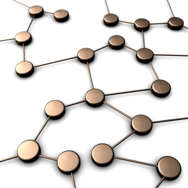 Connected group of objects clipart