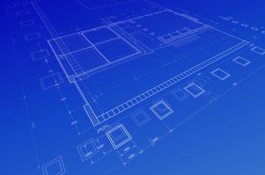 Conceptual blueprint clipart