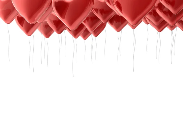 Birçok kırmızı balon — Stok fotoğraf