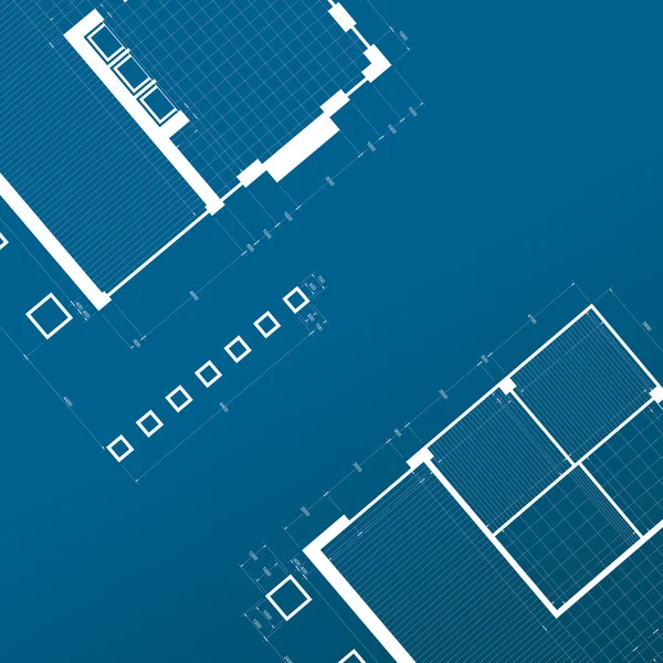 Conceptual blueprint — Stock Photo, Image