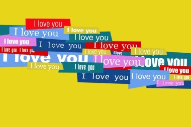 LOVE message clipart