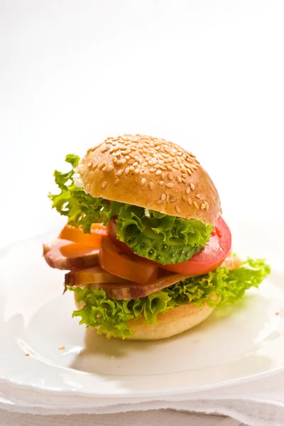 Corned beef sandwich — Stockfoto