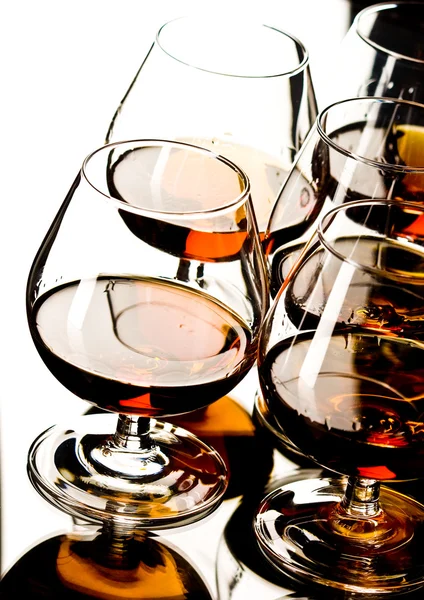 Glazen van cognac — Stockfoto