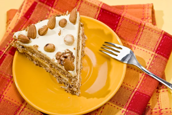 Ořechový dort — Stock fotografie