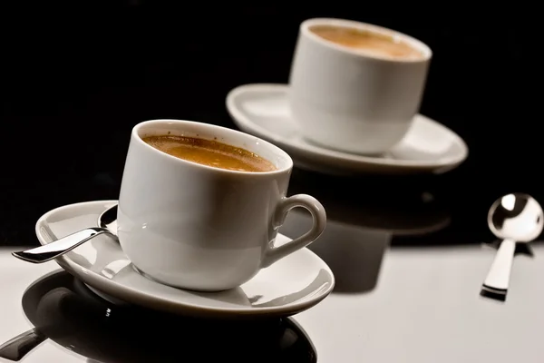 Két espresso — Stock Fotó