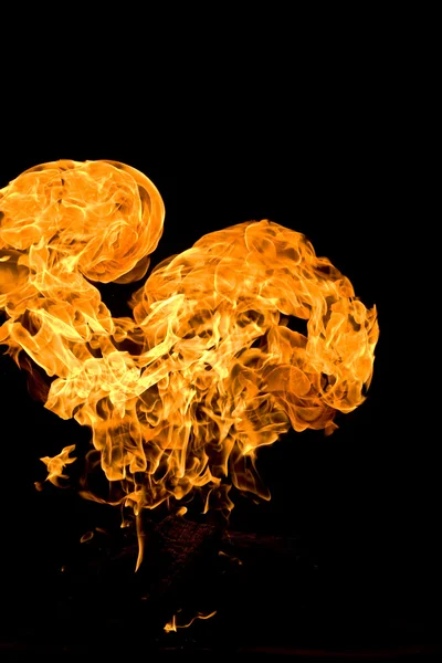 Hjärtat shapet flame — Stockfoto