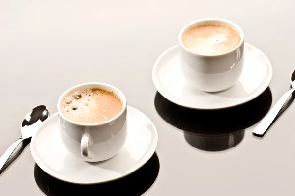 Dwa espresso — Zdjęcie stockowe