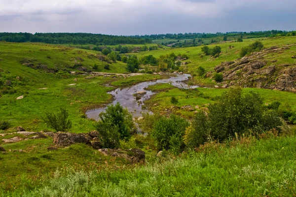 Landscape with stream — Stock Photo, Image