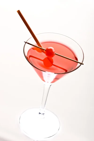 Cocktail com cereja — Fotografia de Stock