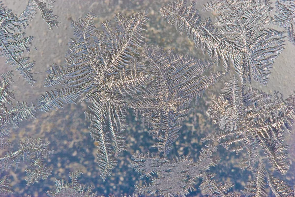 Janela congelada — Fotografia de Stock