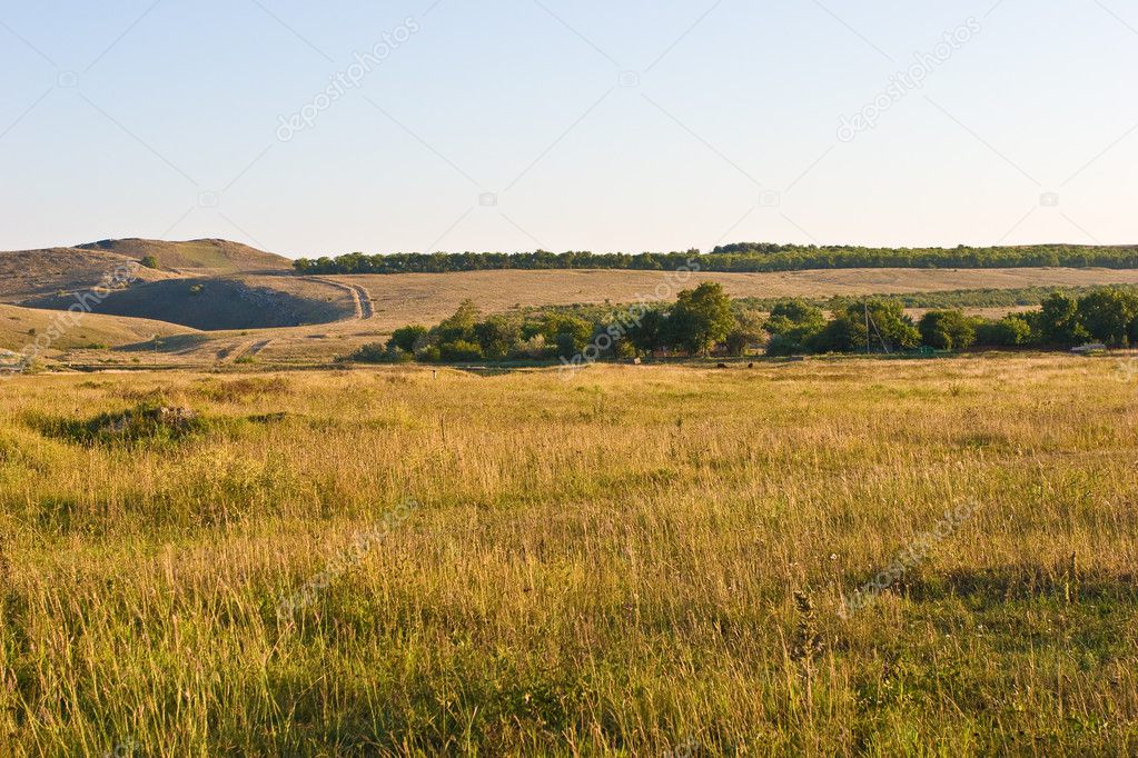 Steppe hill