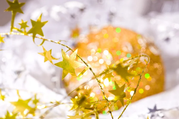 Estrellas doradas de Navidad —  Fotos de Stock