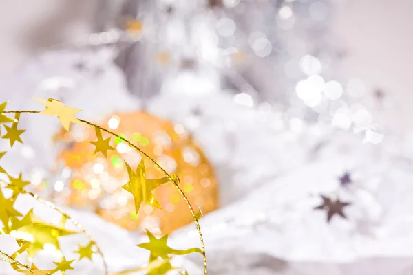 Stelle di Natale dorate — Foto Stock