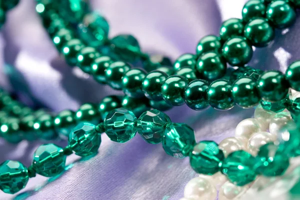 Green Beads — Stock Photo, Image