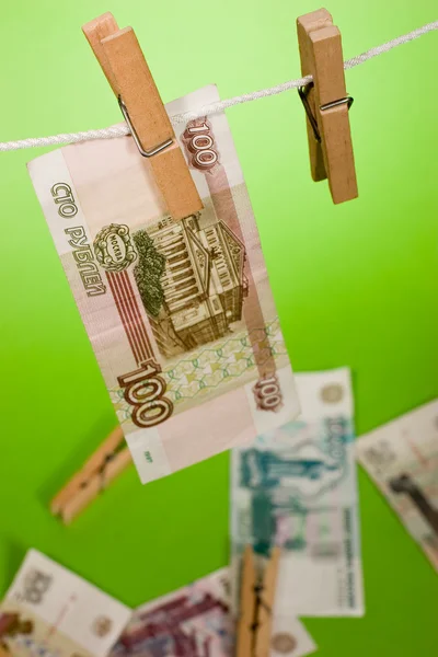 Rubli upadku, problem finansowy — Zdjęcie stockowe
