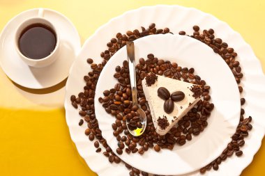 Coffee and cake clipart