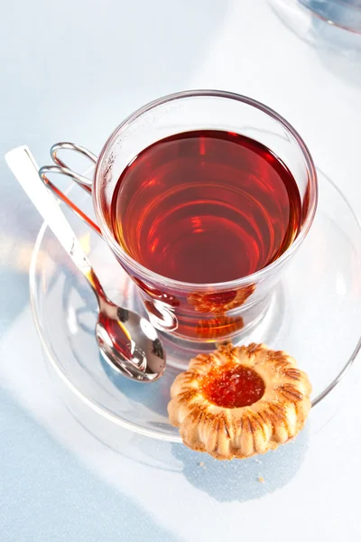 Čaj a pečivo — Stock fotografie