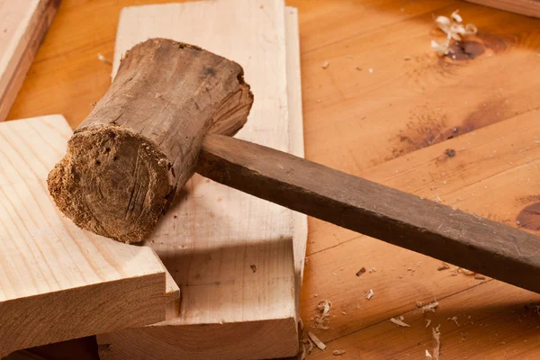 Wooden hammer — Stock Photo, Image