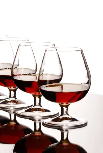 Glazen van cognac — Stockfoto
