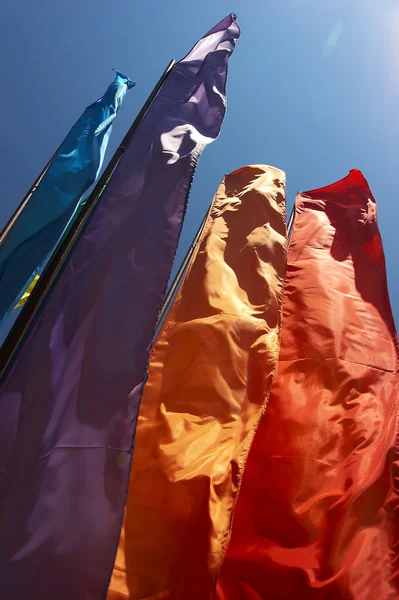 Festivalen flaggor — Stockfoto