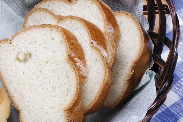 Rodada de pão branco — Fotografia de Stock