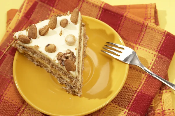 Торт з мигдалем — стокове фото