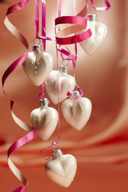 Christmas hearts clipart