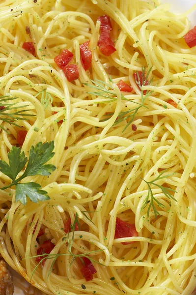 Spaghetti (maccheroni lunghi) ) — Foto Stock