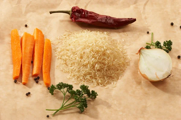 Reis kochen — Stockfoto