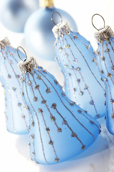 Blue Christmas bell — Stockfoto