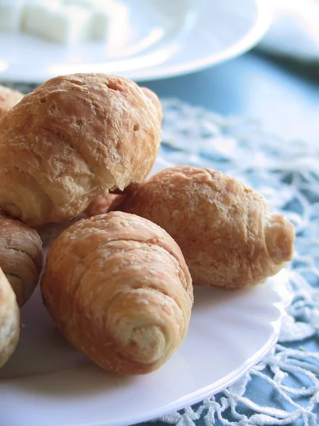 Croissant for breakfast — Stock Photo, Image