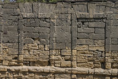 Shell rock wall clipart