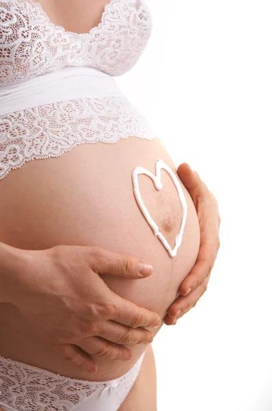 Schwangere Liebe — Stockfoto