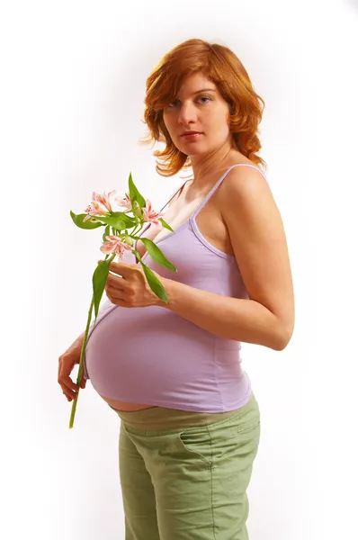 Γυναίκα εγκυμοσύνη — Φωτογραφία Αρχείου